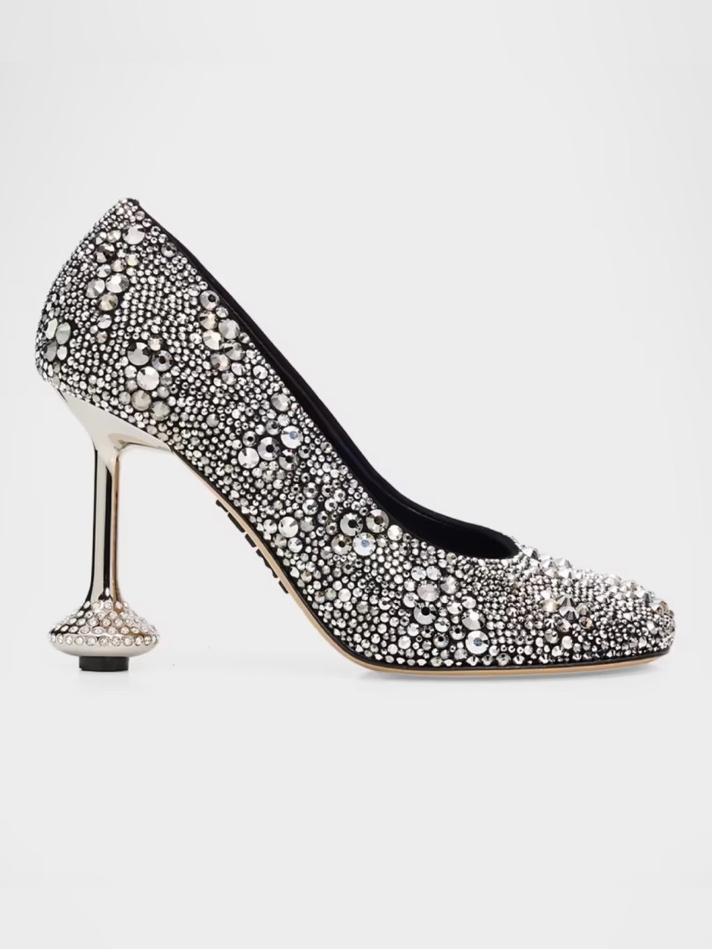 LOEWE 90mm Toy silver embellished pumps